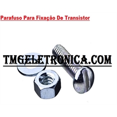 PARAFUSO PARA FIXAÇÃO DE TRANSISTORES - VÁRIOS - Parafuso p/TO3 - Med.5MMX10MM